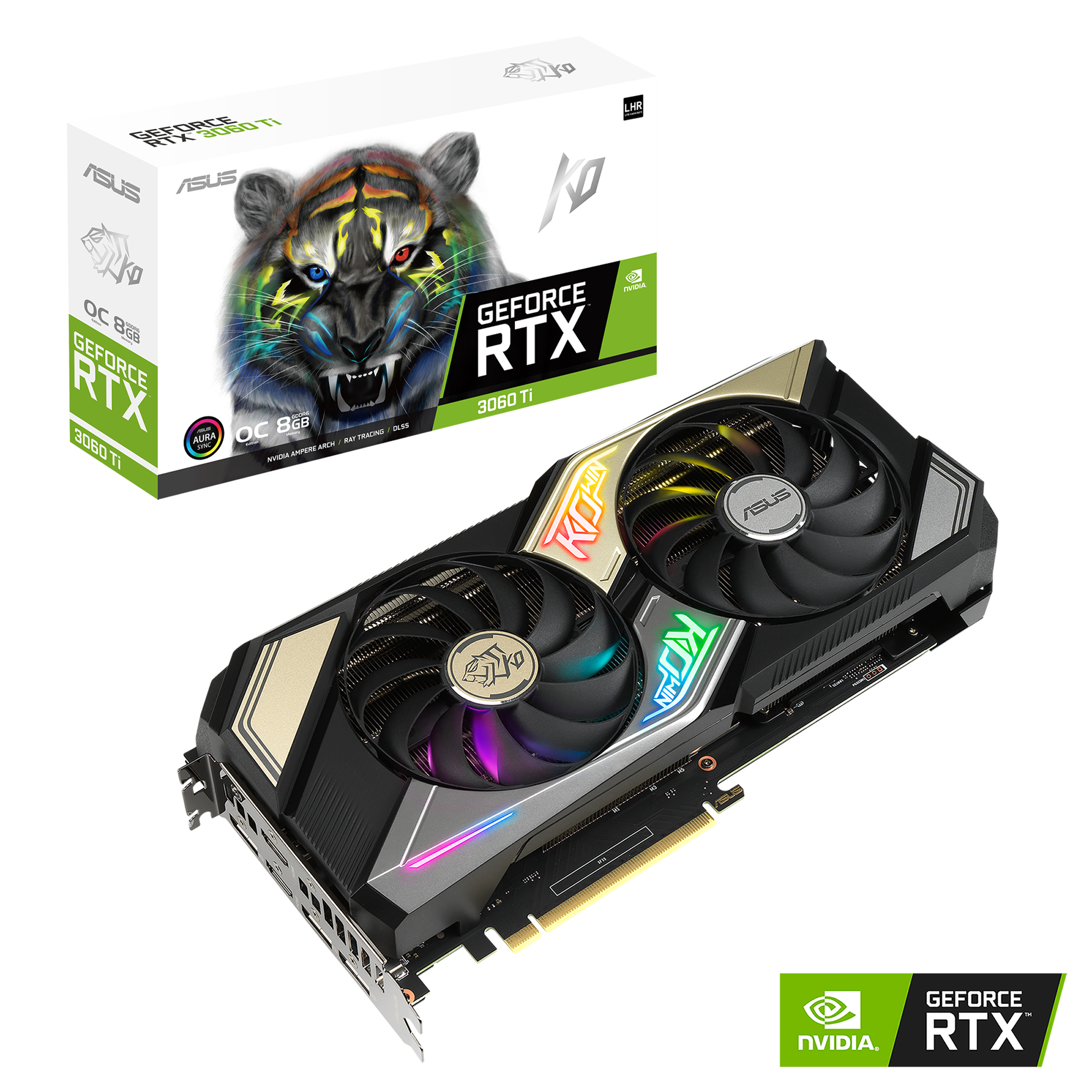 ASUS KO GeForce RTX 3060 Ti V2 OC Edition 8GB GDDR6 | Graphics Cards