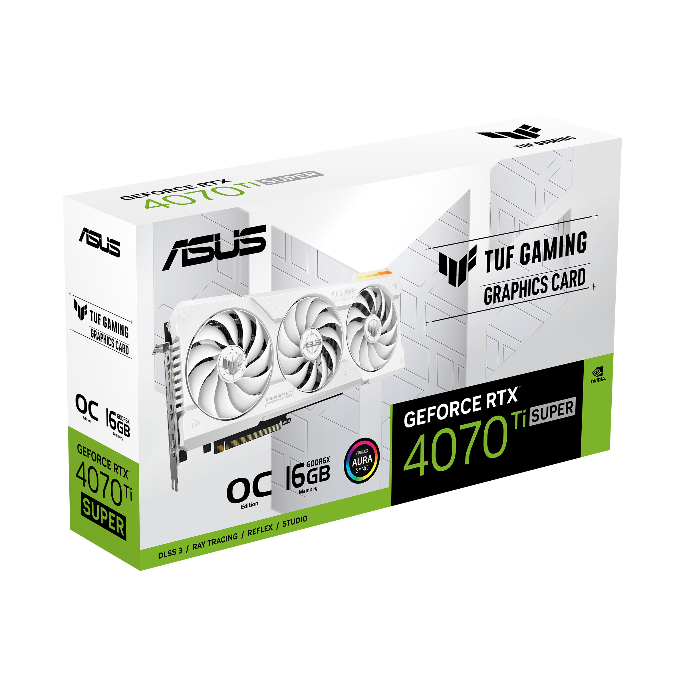 ASUS TUF Gaming GeForce RTX™ 4070 Ti SUPER BTF White OC Edition 16GB GDDR6X