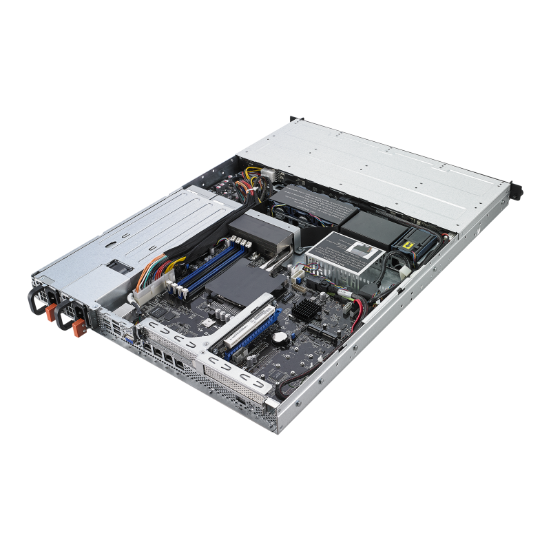 RS300-E10-RS4 server, open left side view