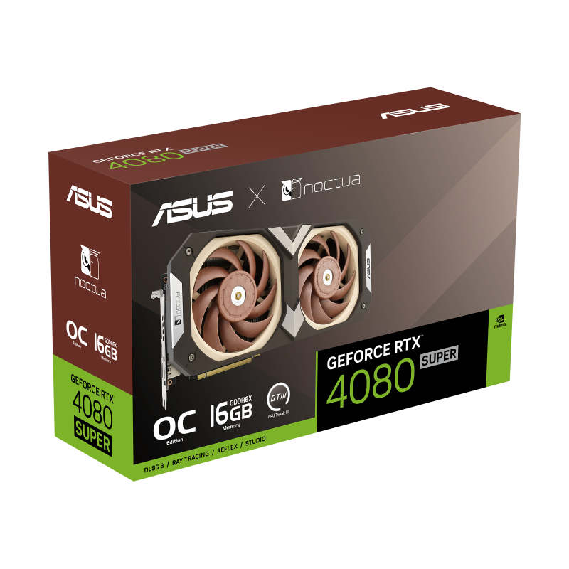 ASUS NOCTUA GeForce RTX 4080 SUPER OC Edition packaging