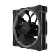 ASUS MR120 ARGB Fan   Reverse Black left tilted 45 degrees