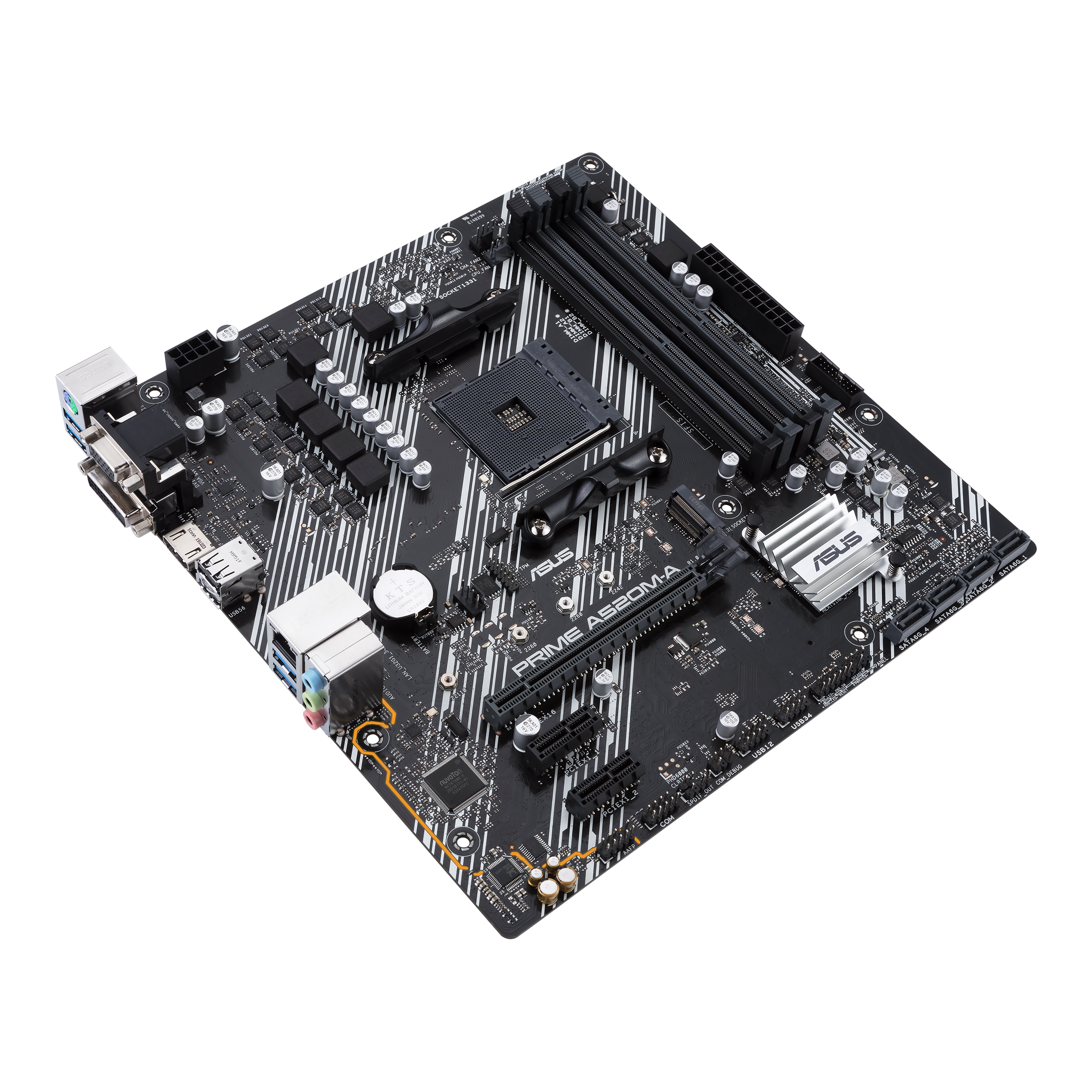 MSI A520M-A PRO AM4 AMD A520 SATA 6Gb/s USB 3.0 Micro ATX AMD Motherboard