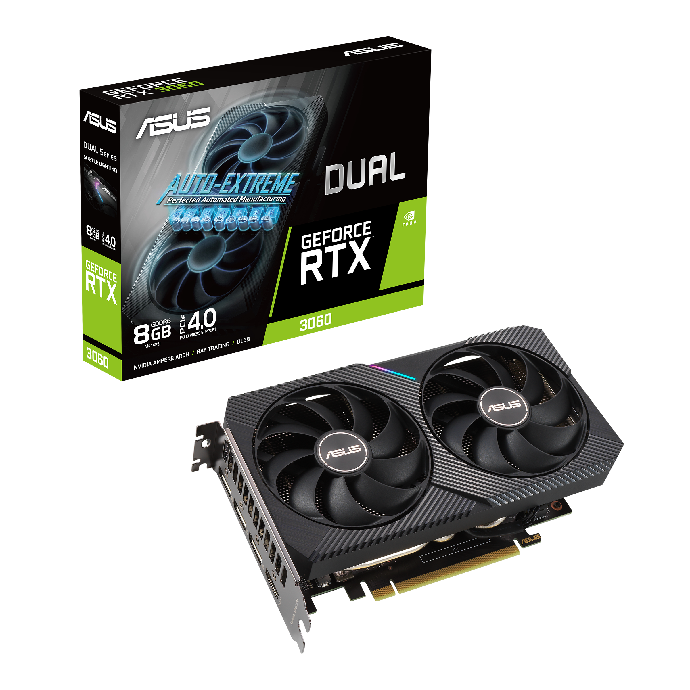 ASUS Dual GeForce RTX 3060 8GB GDDR6 Graphics Card ASUS Global