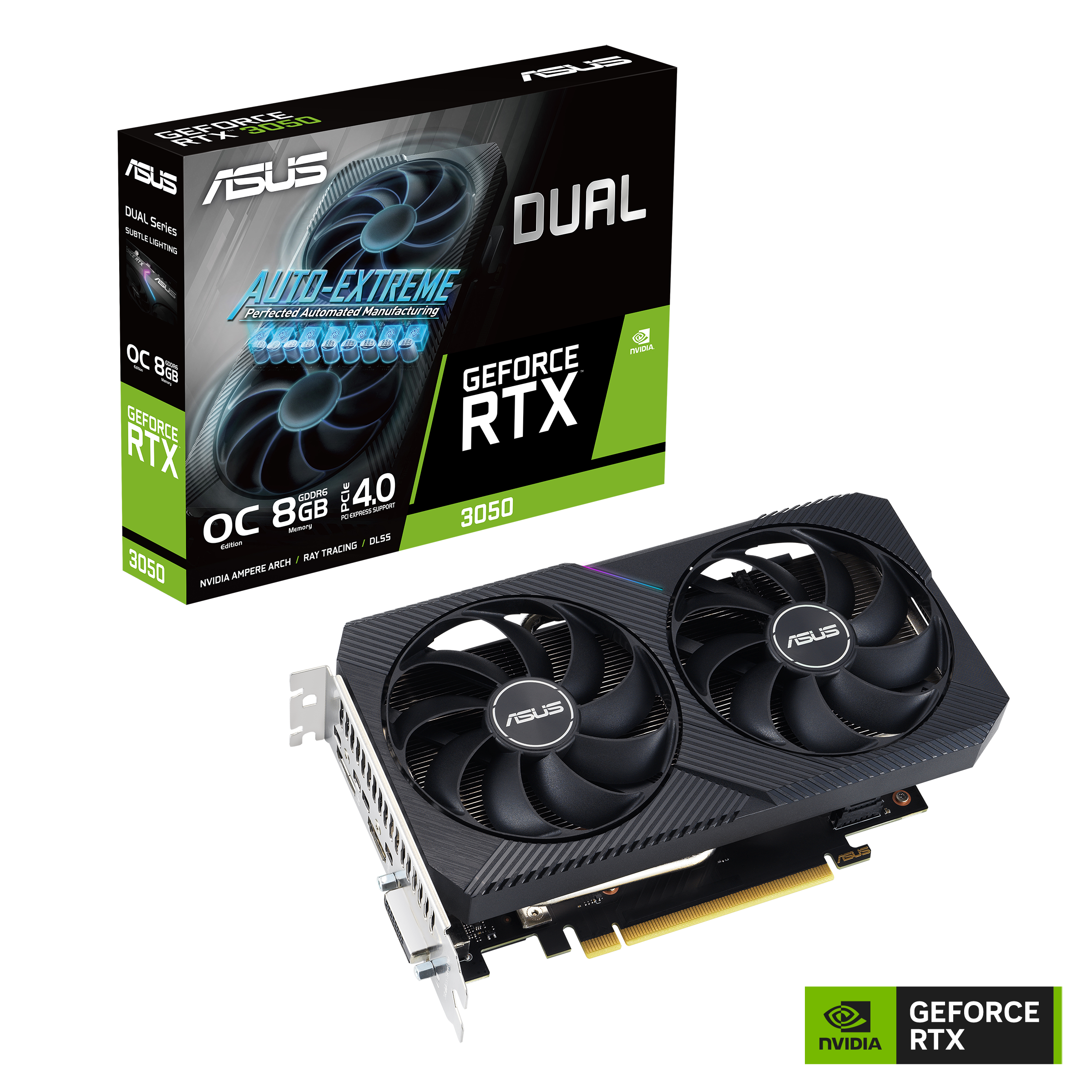ASUS Dual GeForce RTX 3050 V2 OC Edition 8GB GDDR6 | Graphics Card