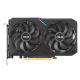 ASUS Dual AMD Radeon RX 6500 XT OC Edition graphics card, front view 