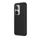 A Moonlight White Zenfone 9 in a classic black RhinoShield Case