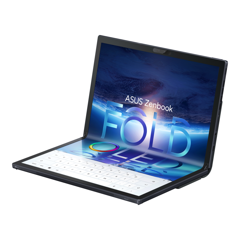 Zenbook 17 Fold OLED in on-screen keyboard mode.