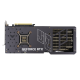ASUS TUF Gaming GeForce RTX 4080 16GB GDDR6X OC Edition graphics card, rear view