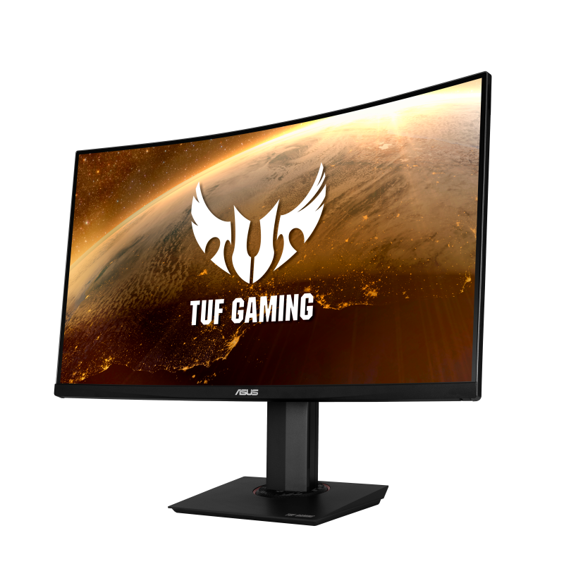 TUF Gaming VG32VQR, front view to the left