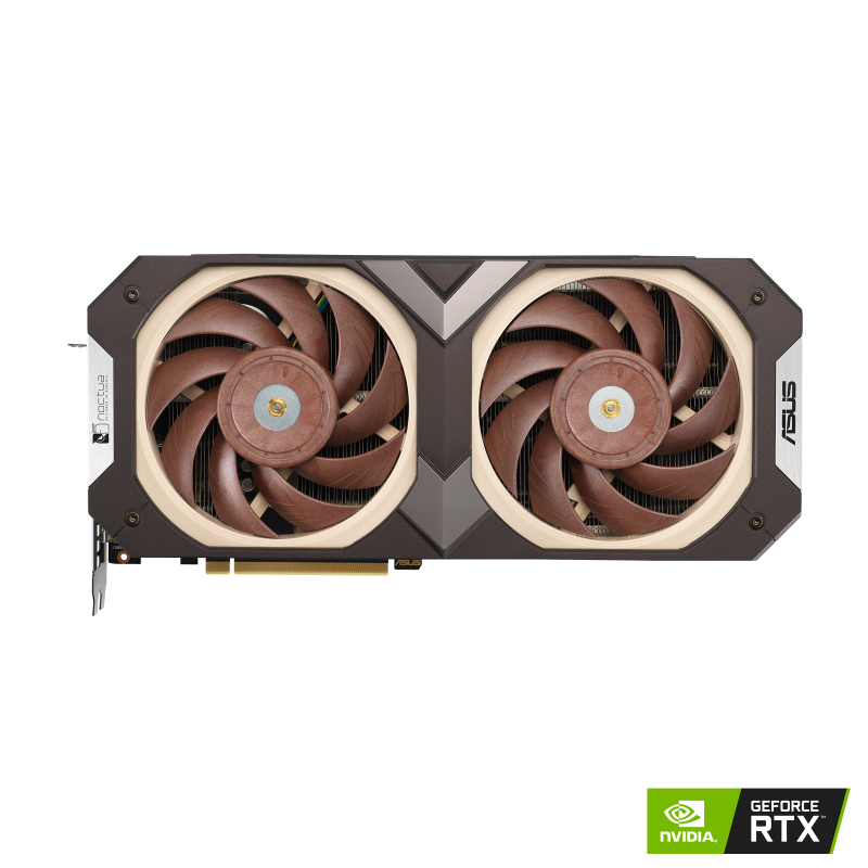 ASUS GeForce RTX 3070 Noctua Edition 8GB GDDR6 graphics card with NVIDIA logo, front view