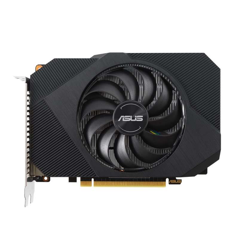 ASUS Phoenix GeForce GTX 1650 OC edition 4GB GDDR6 graphics card with NVIDIA logo, front view