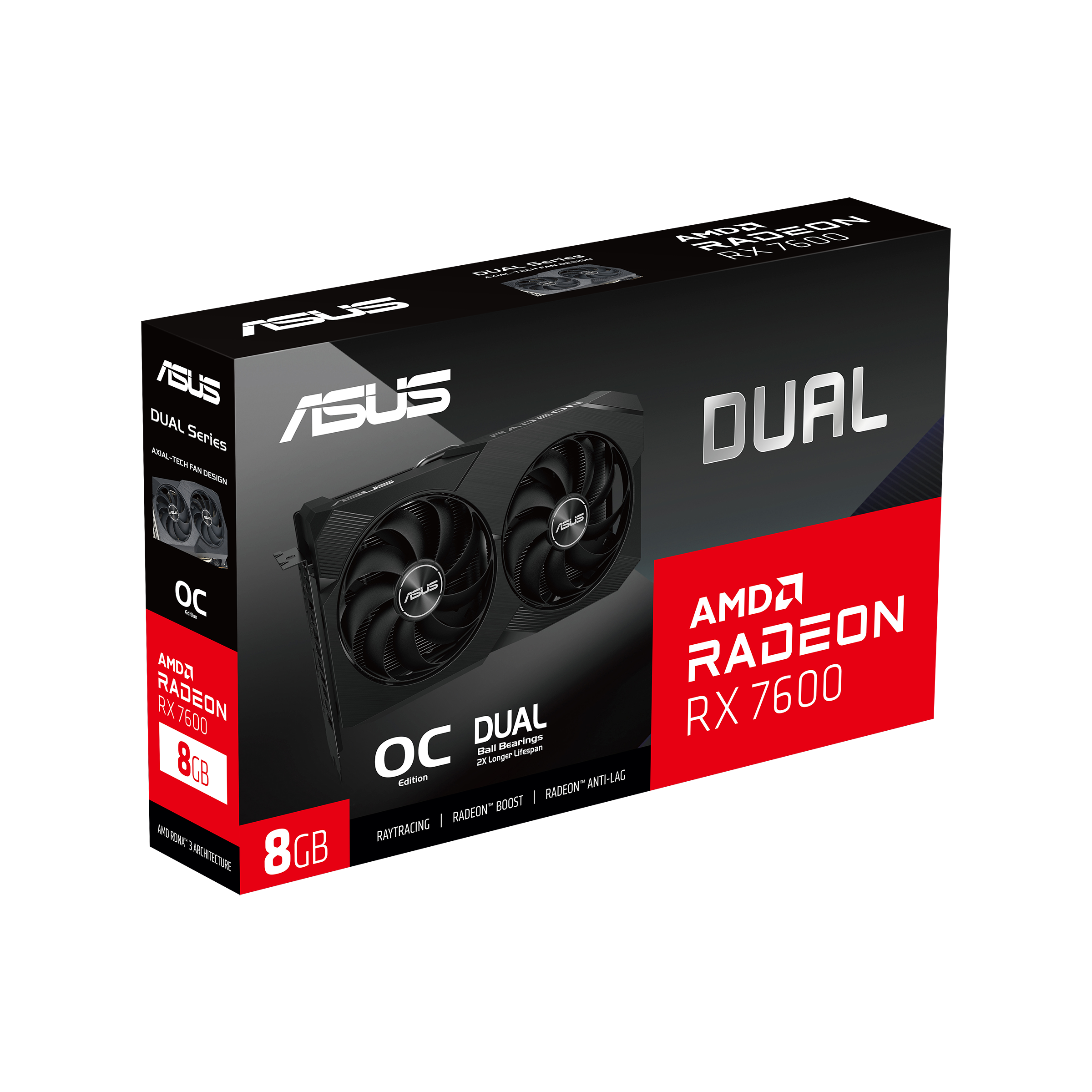 ASUS DUAL-RX7600-O8G-V2 (Radeon RX 7600 8GB)