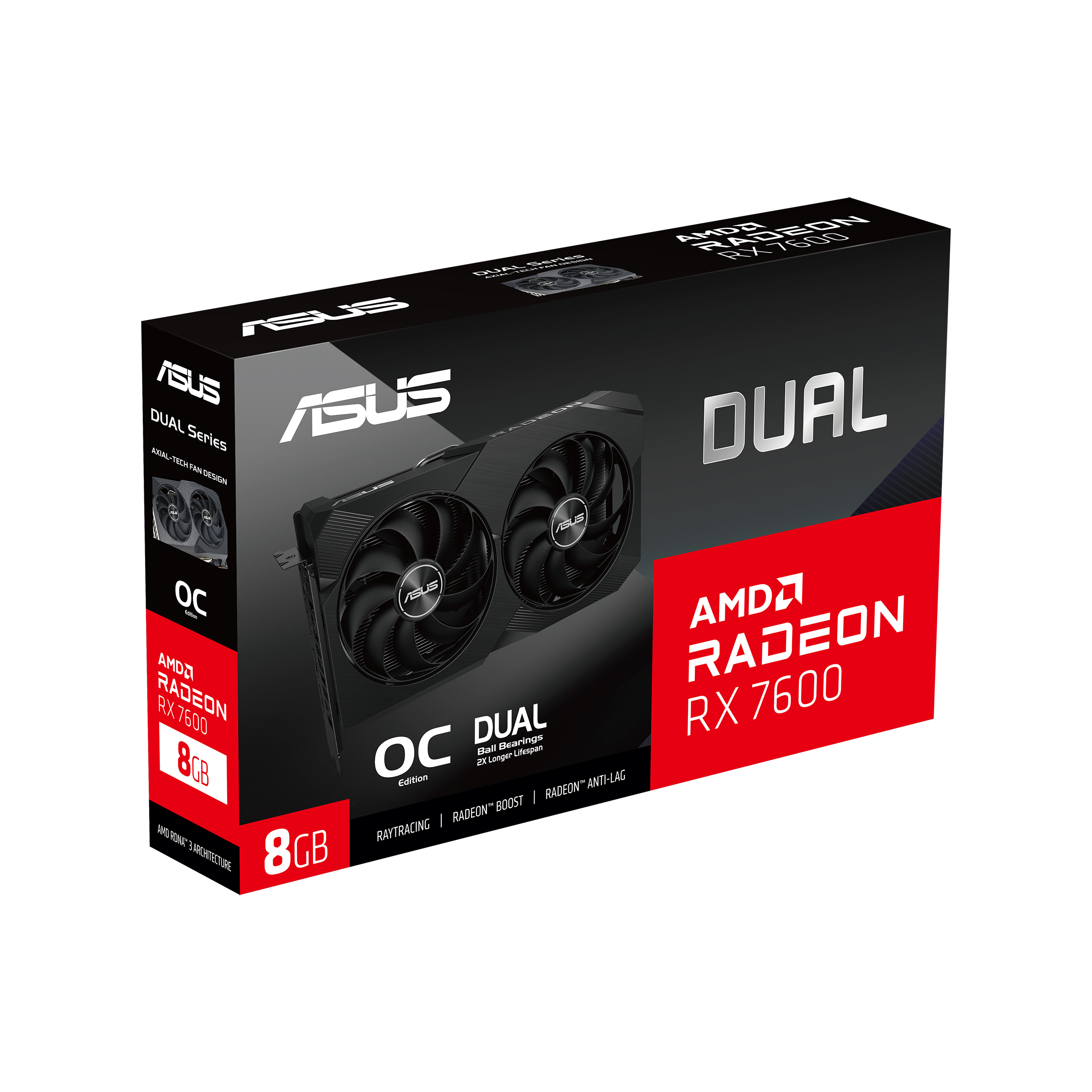 ASUS Dual Radeon™ RX 7600 V2 OC Edition 8GB GDDR6 | Graphics Card| ASUS  Global