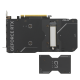 ASUS Dual GeForce RTX 4060 Ti SSD rear side with SSD slot cover removed