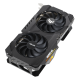 TUF Gaming AMD Radeon RX 6500 XT OC edition graphics card, front angled view 