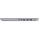Cool Sliver ASUS Vivobook 16 display the left side of the I/O port.