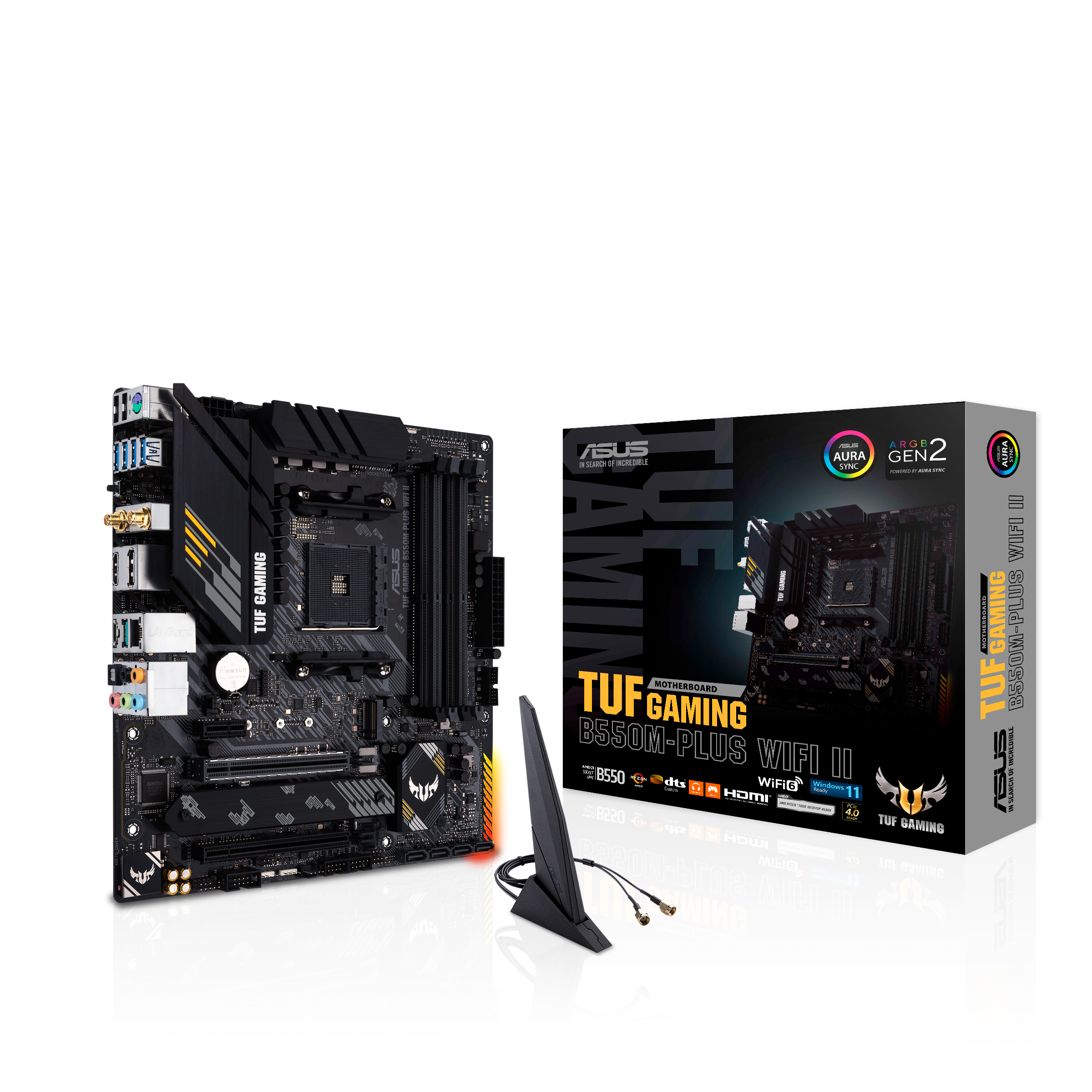 ASUS TUF GAMING B550M-PLUS WiFi II AMD AM4 3rd Gen Ryzen microATX