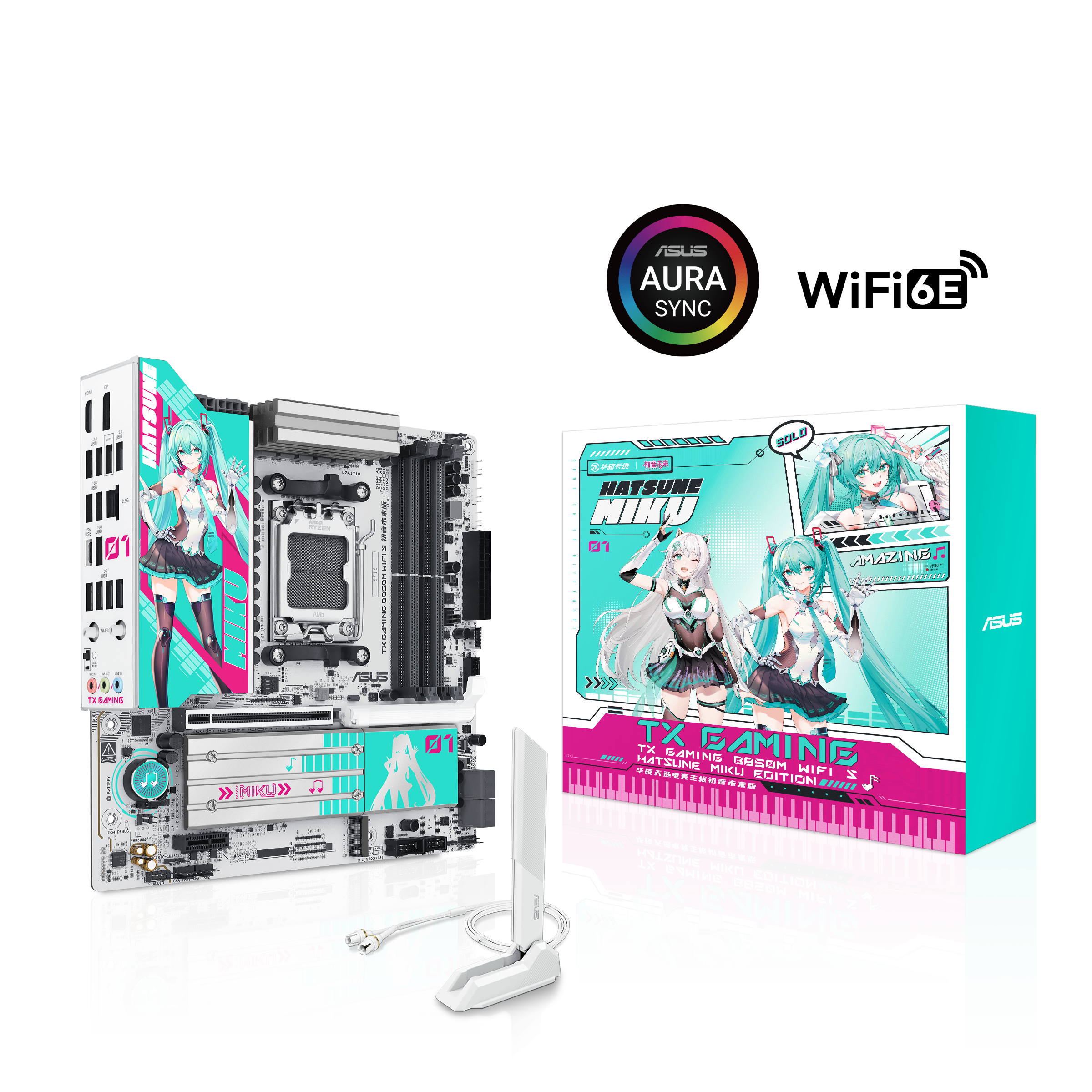 ASUS TX Gaming B850 初音ミクコラボマザーボード マザーボード